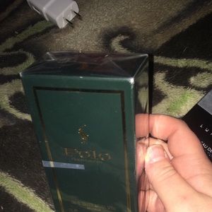 Green polo. By Ralph Lauren.